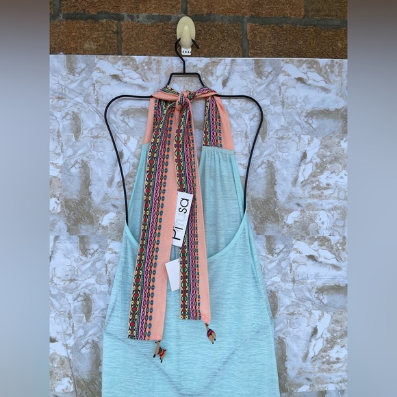 PITUSA Llama Halter Dress in Aqua Large - Picture 9 of 16